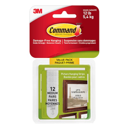 Command&#x2122; Medium Picture Hanging Strips